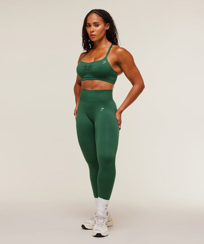 Women's Gymshark Lift Seamless Sports Bra Lift Green — Gymshark | Authentic India
