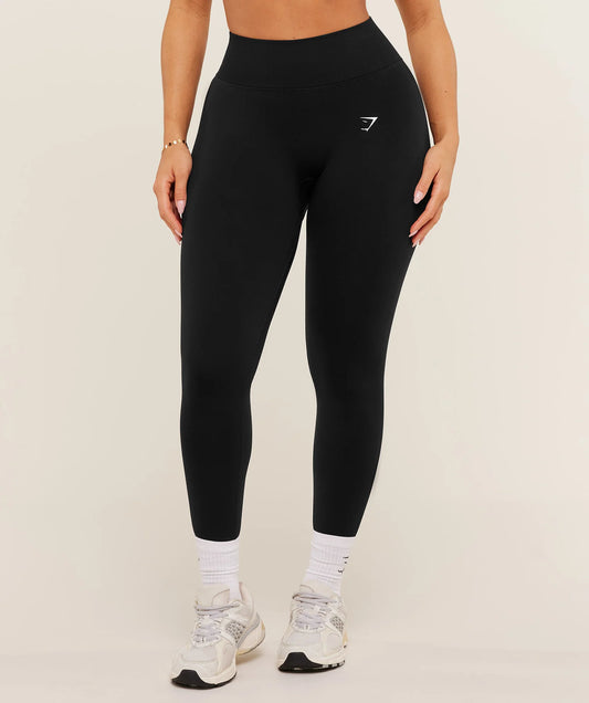 GYMSHARK Lift Contour Seamless Leggings Black Marl — Gymshark | Authentic India