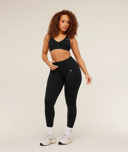 GYMSHARK Lift Contour Seamless Leggings Black Marl — Gymshark | Authentic India