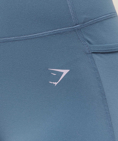 Women's Gymshark Lifting Pocket Leggings Worn Blue — Gymshark | Authentic India