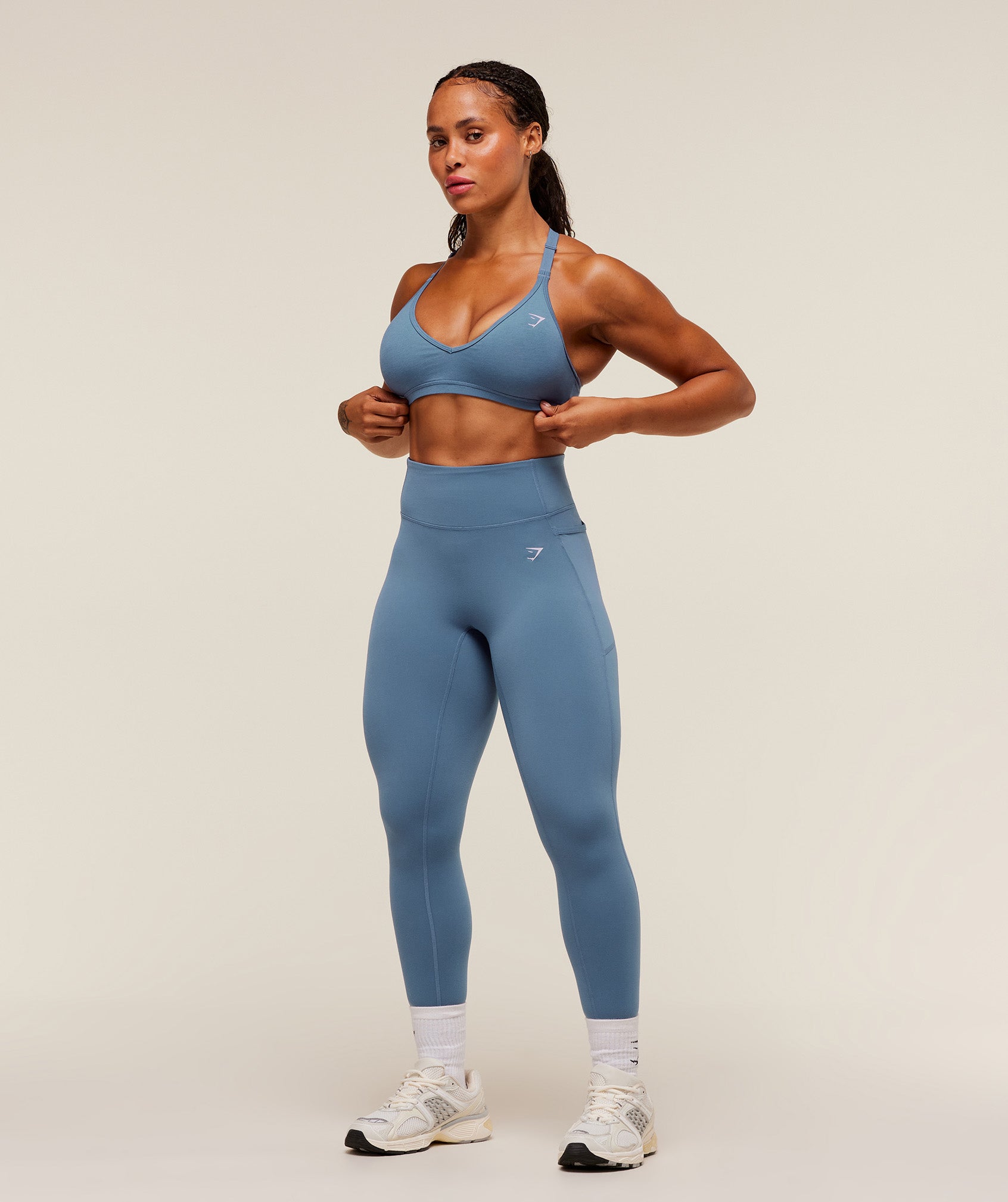 Women's Gymshark Lifting Pocket Leggings Worn Blue — Gymshark | Authentic India
