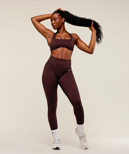 Women's Gymshark Adapt Fleck X Whitney Halterneck Sports Bra Cherry Purple — Gymshark | Authentic India