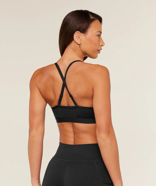 GYMSHARK Ruched Sports Bra Black — Gymshark | Authentic India