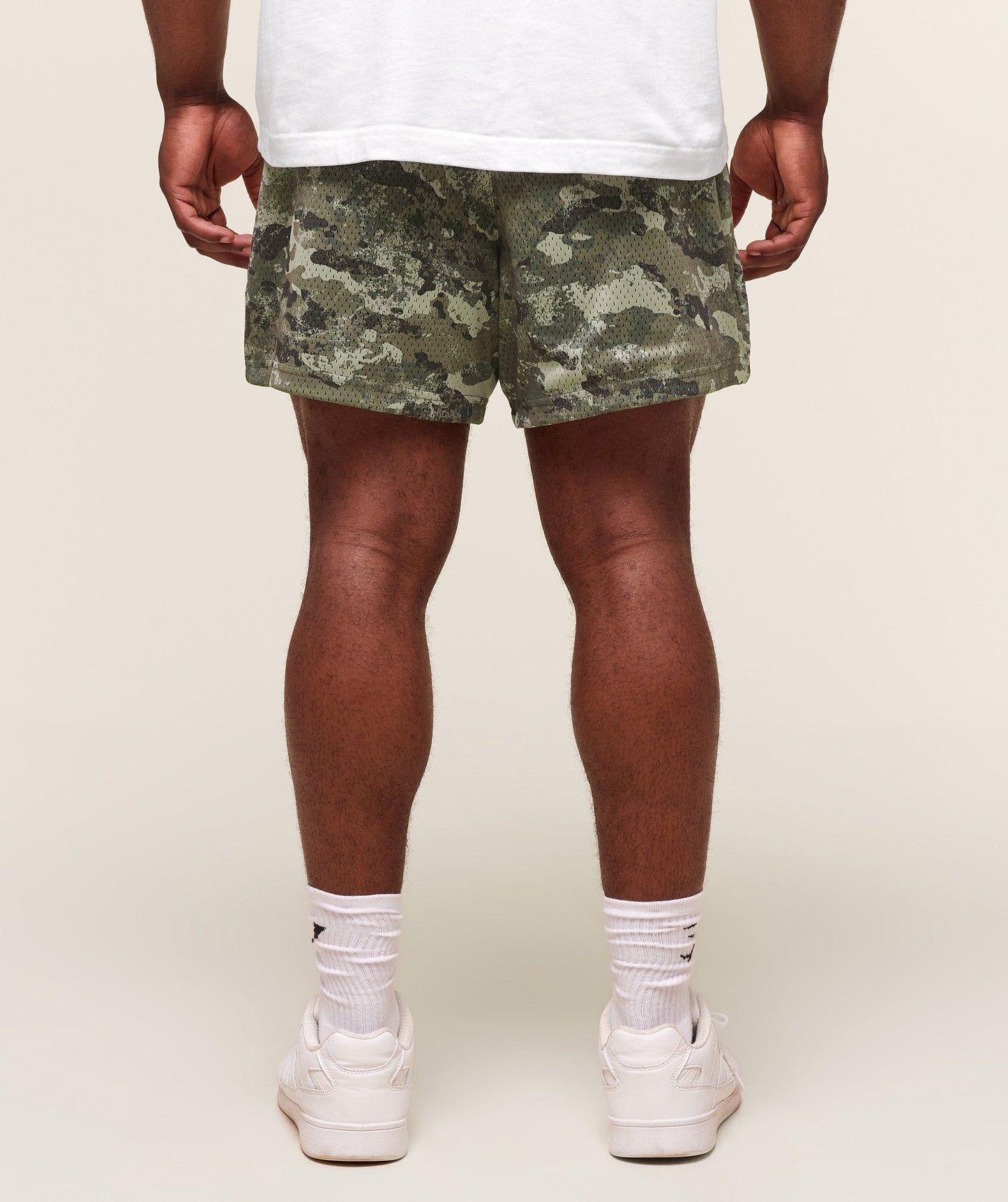 Gymshark Lifting Mesh 5" Shorts Chalk Green — Gymshark | Authentic India