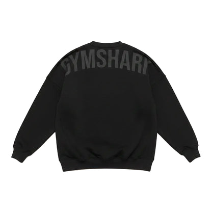 GYMSHARK Power Crew Black/Asphalt Grey