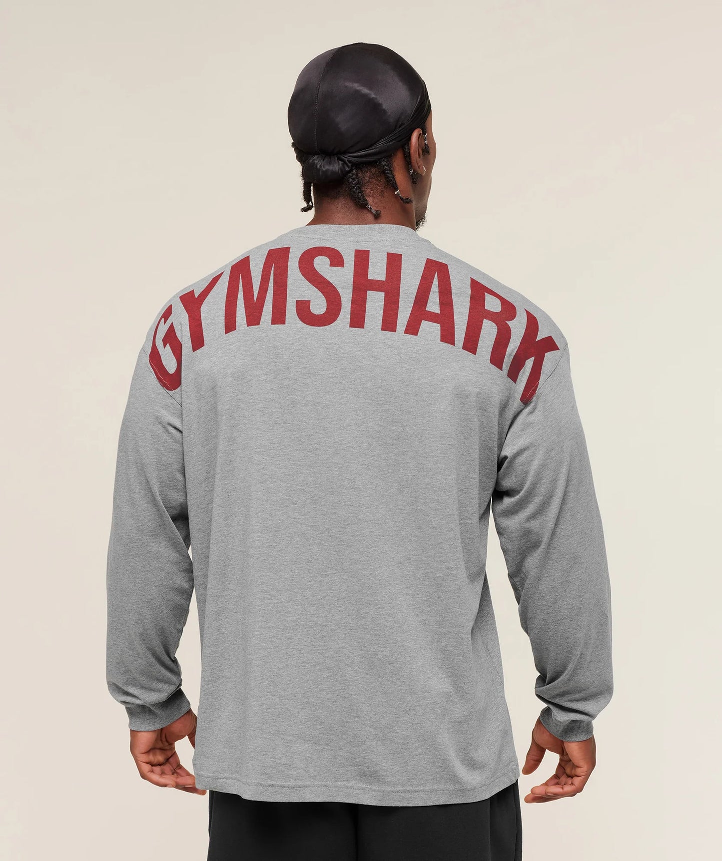 GYMSHARK Power Long Sleeve T-Shirt Charcoal Core Marl