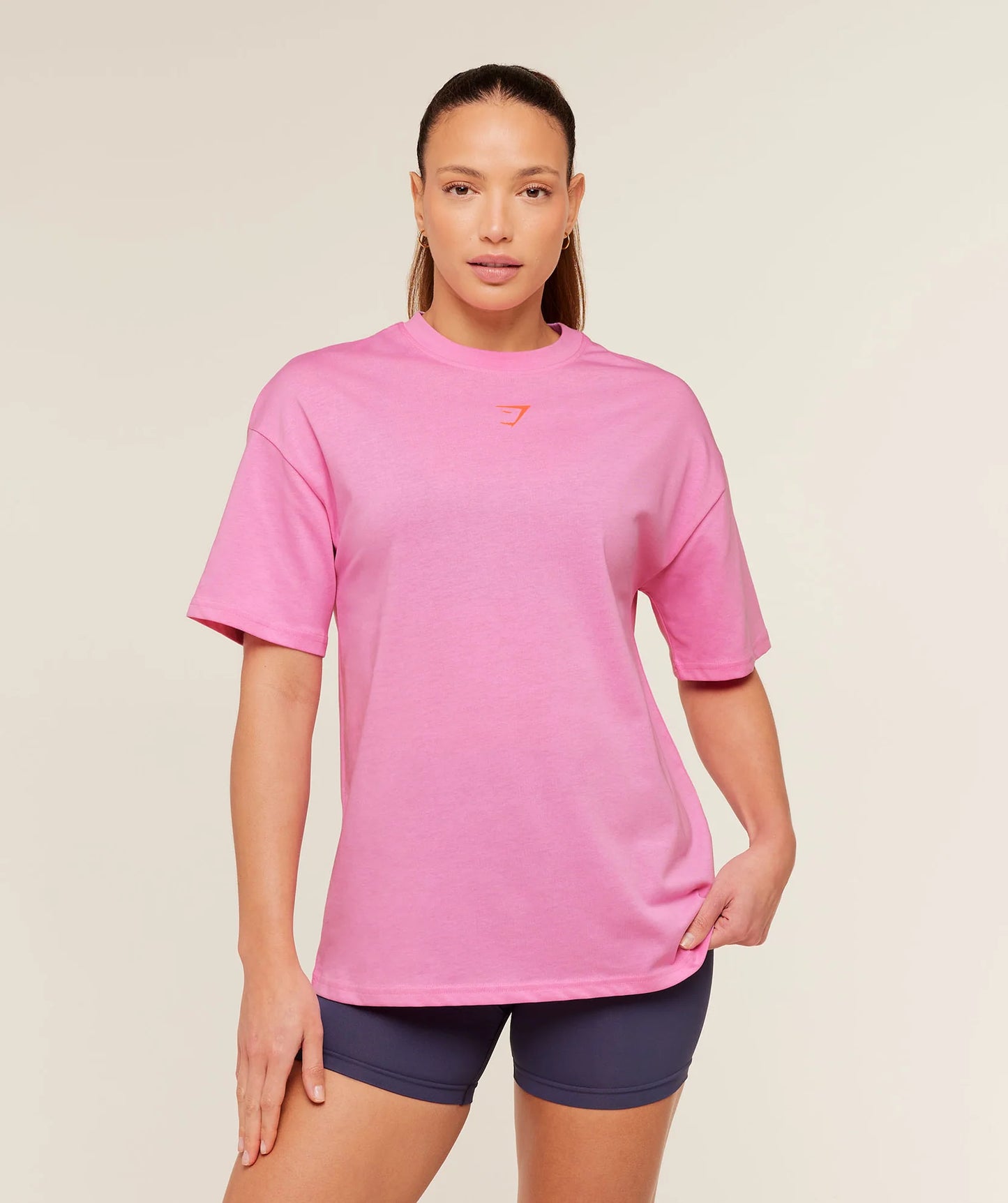 GYMSHARK Power Oversized T-Shirt Pink — Gymshark | Authentic India