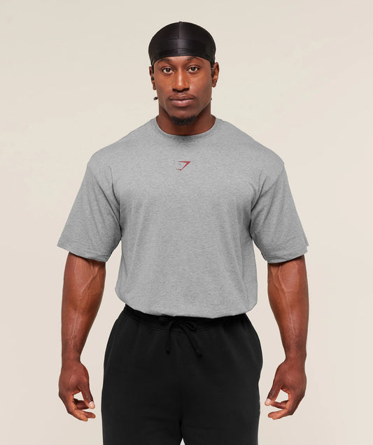 GYMSHARK Power T Shirt T-Shirt Grey 6 — Gymshark | Authentic India
