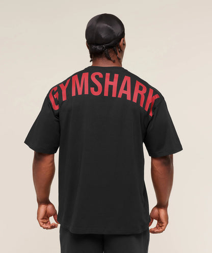 GYMSHARK Power T-Shirt Black 3 — Gymshark | Authentic India