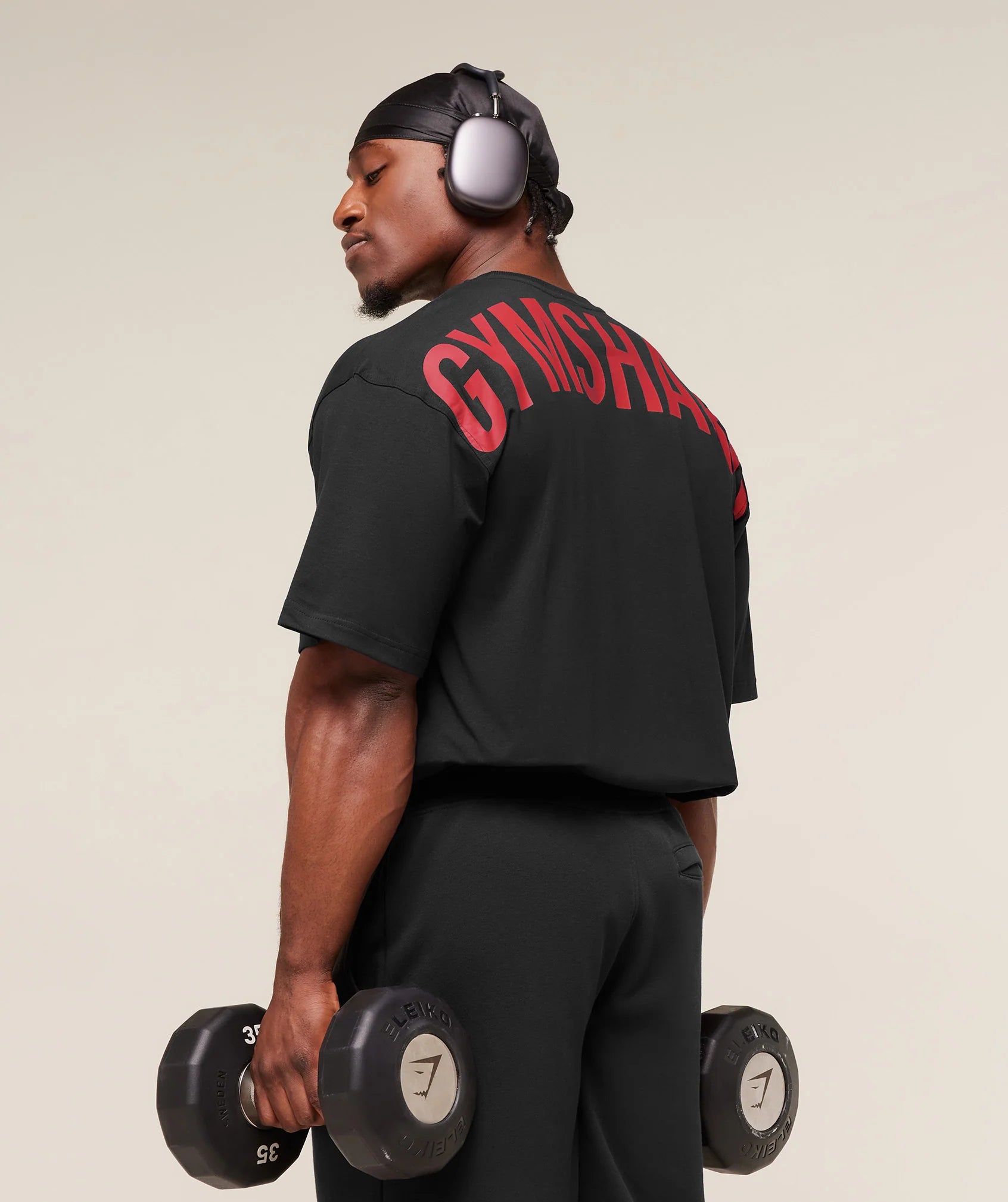 GYMSHARK Power T-Shirt Black 3 — Gymshark | Authentic India
