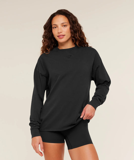 GYMSHARK Power Washed Long Sleeve Top — Gymshark | Authentic India