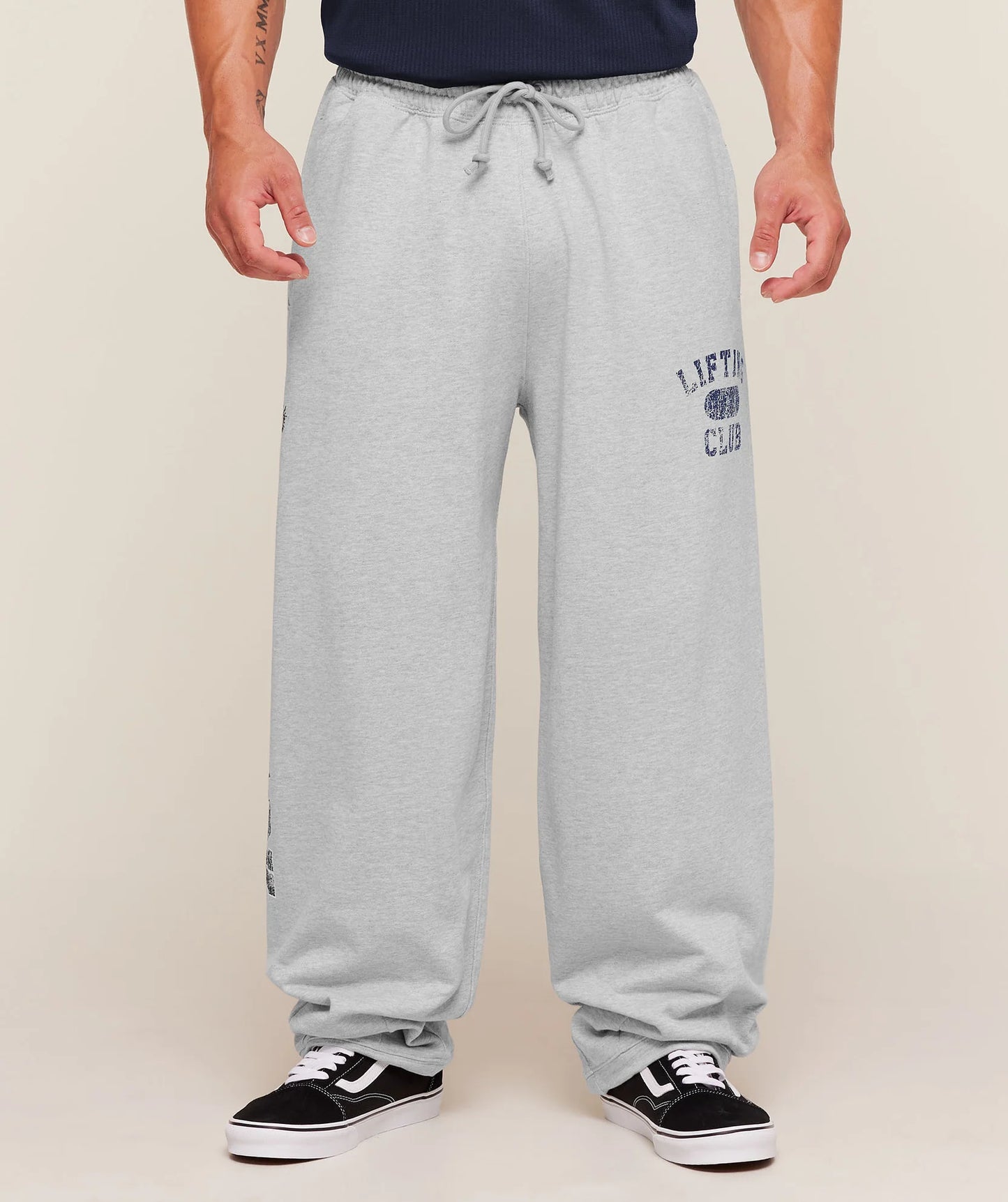 GYMSHARK Retro Collegiate Graphic Wide Leg Pants