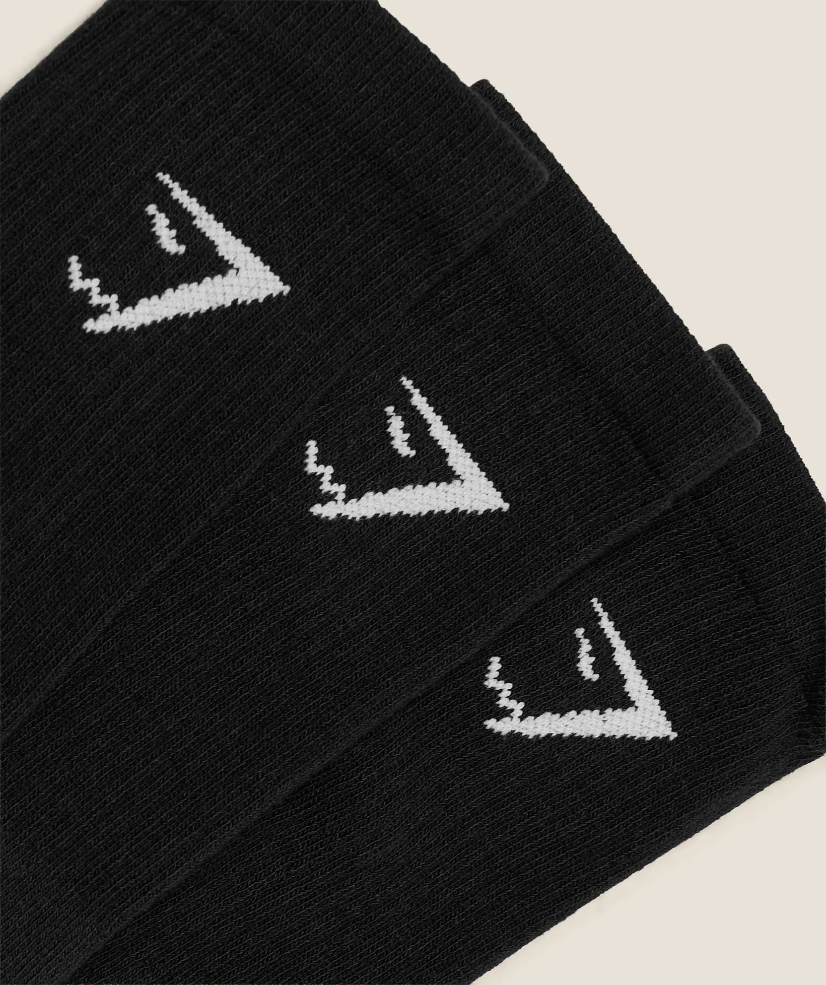 GYMSHARK Crew Socks 3pk Black — Gymshark | Authentic India