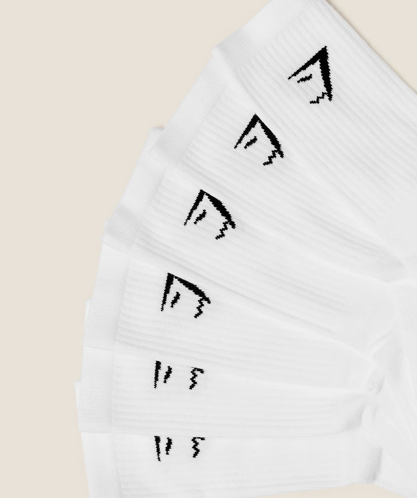 GYMSHARK Crew Socks 6pk White — Gymshark | Authentic India
