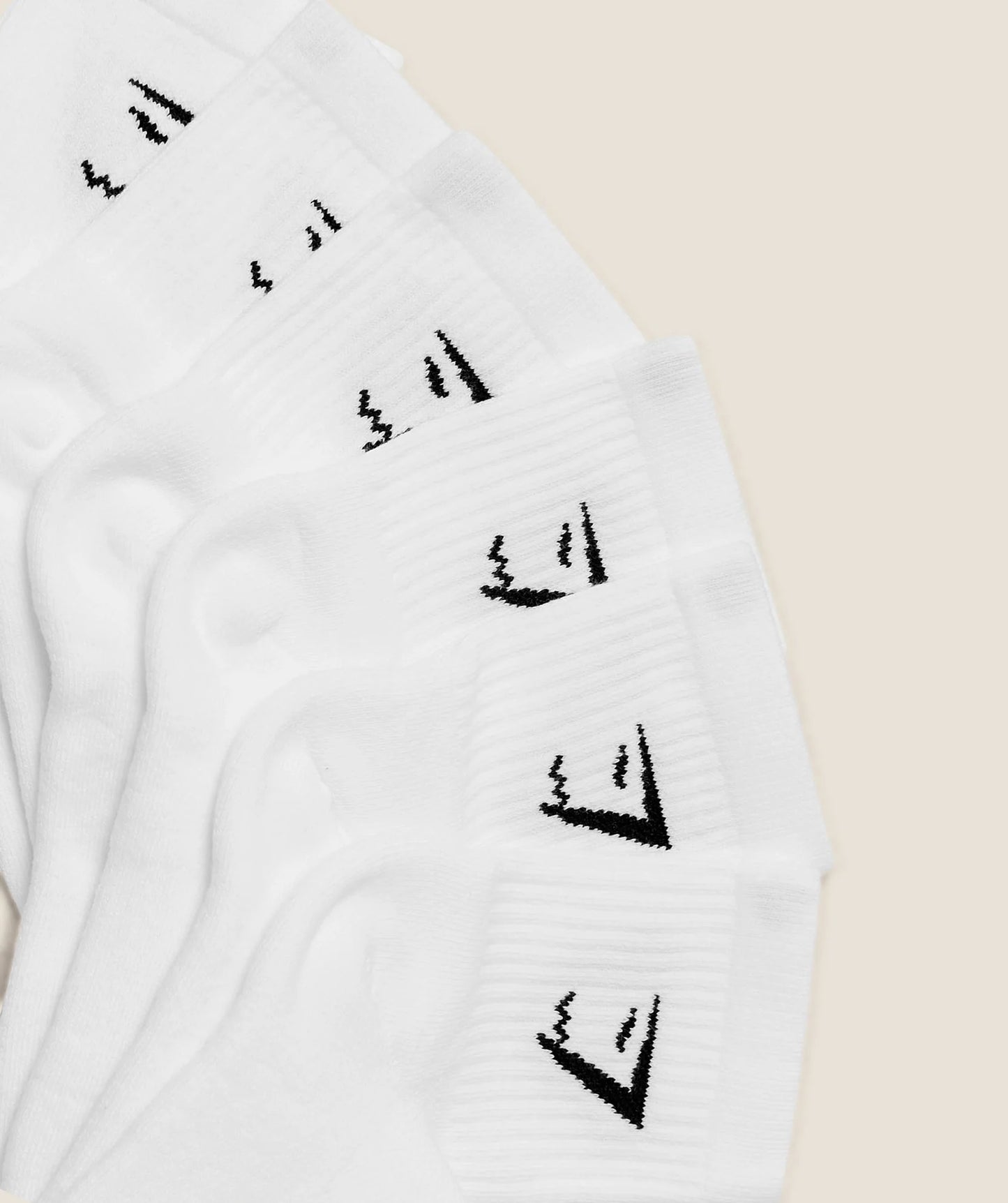 GYMSHARK Midi Socks 6pk White — Gymshark | Authentic India