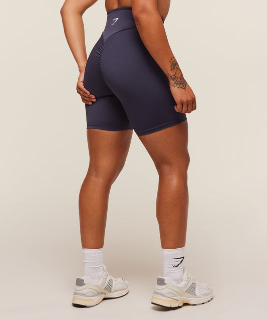 Women's Gymshark Reps Power Tight Shorts Midnight Purple — Gymshark | Authentic India