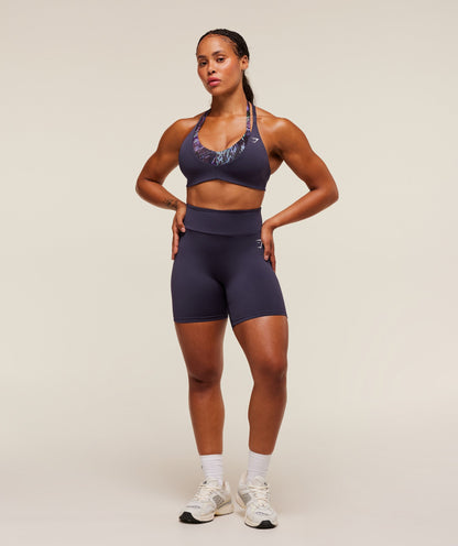 Women's Gymshark Reps Power Tight Shorts Midnight Purple — Gymshark | Authentic India