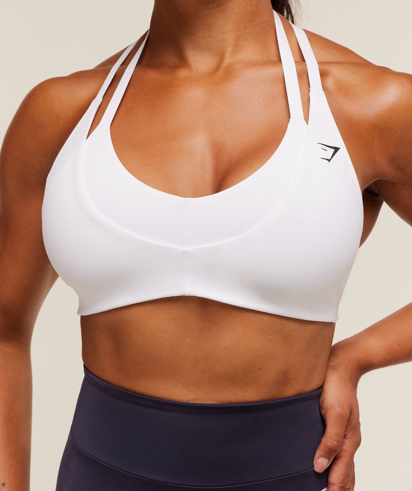 Women's Gymshark Reps T Back Sports Bra White — Gymshark | Authentic India
