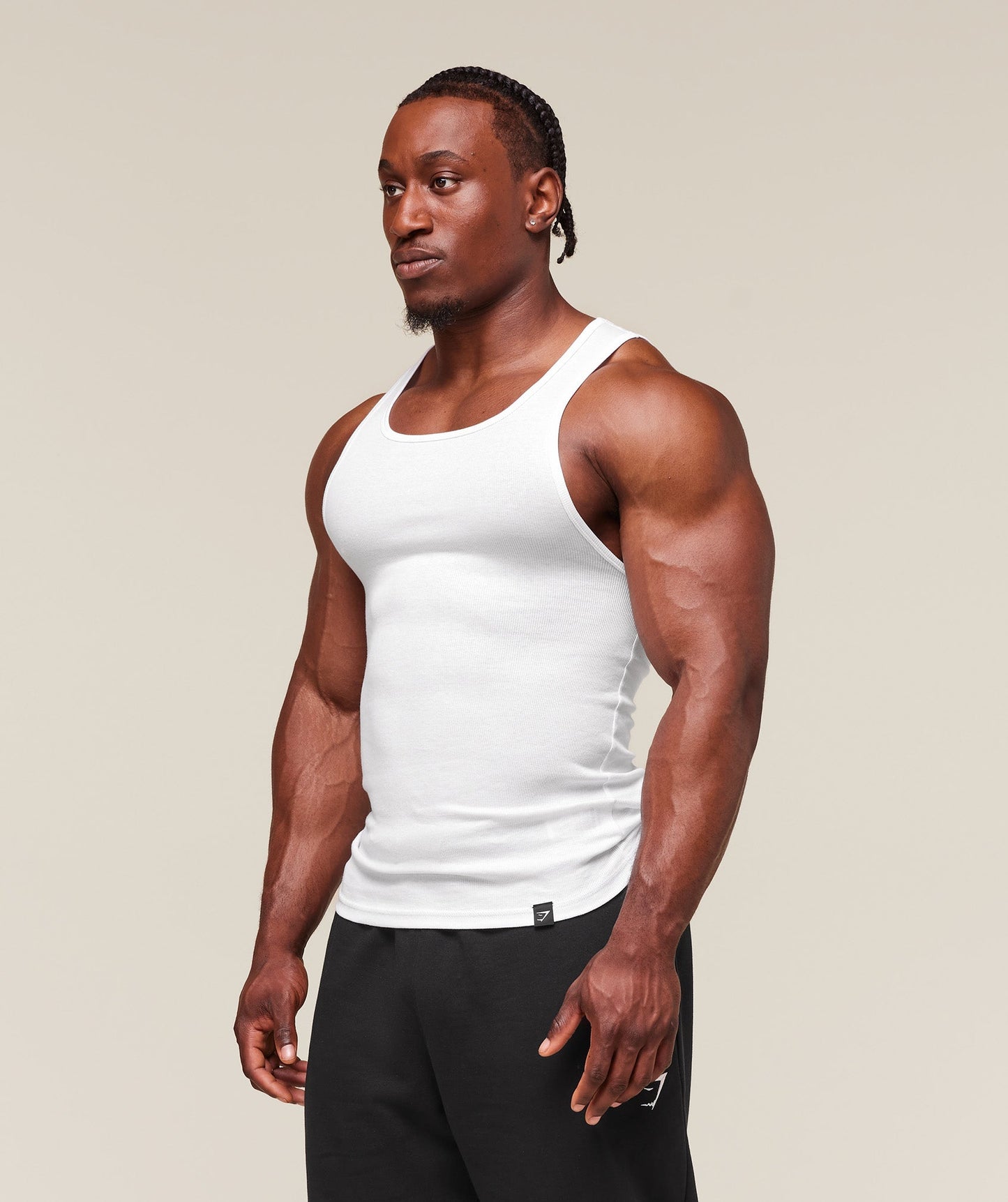 Gymshark Ribbed Tank 3Pk White — Gymshark | Authentic India