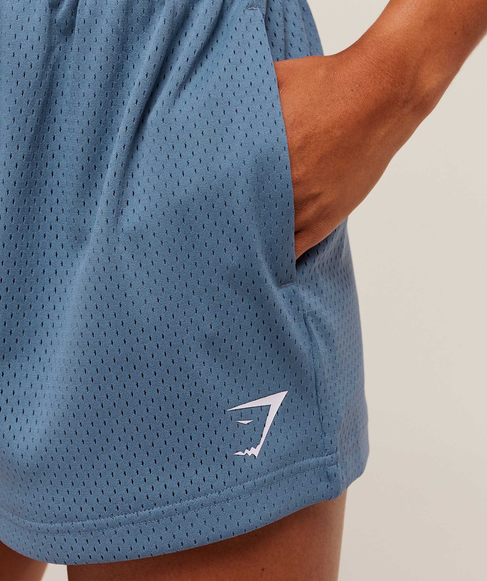 Women's Gymshark Lifting Club Mesh Shorts Worn Blue — Gymshark | Authentic India