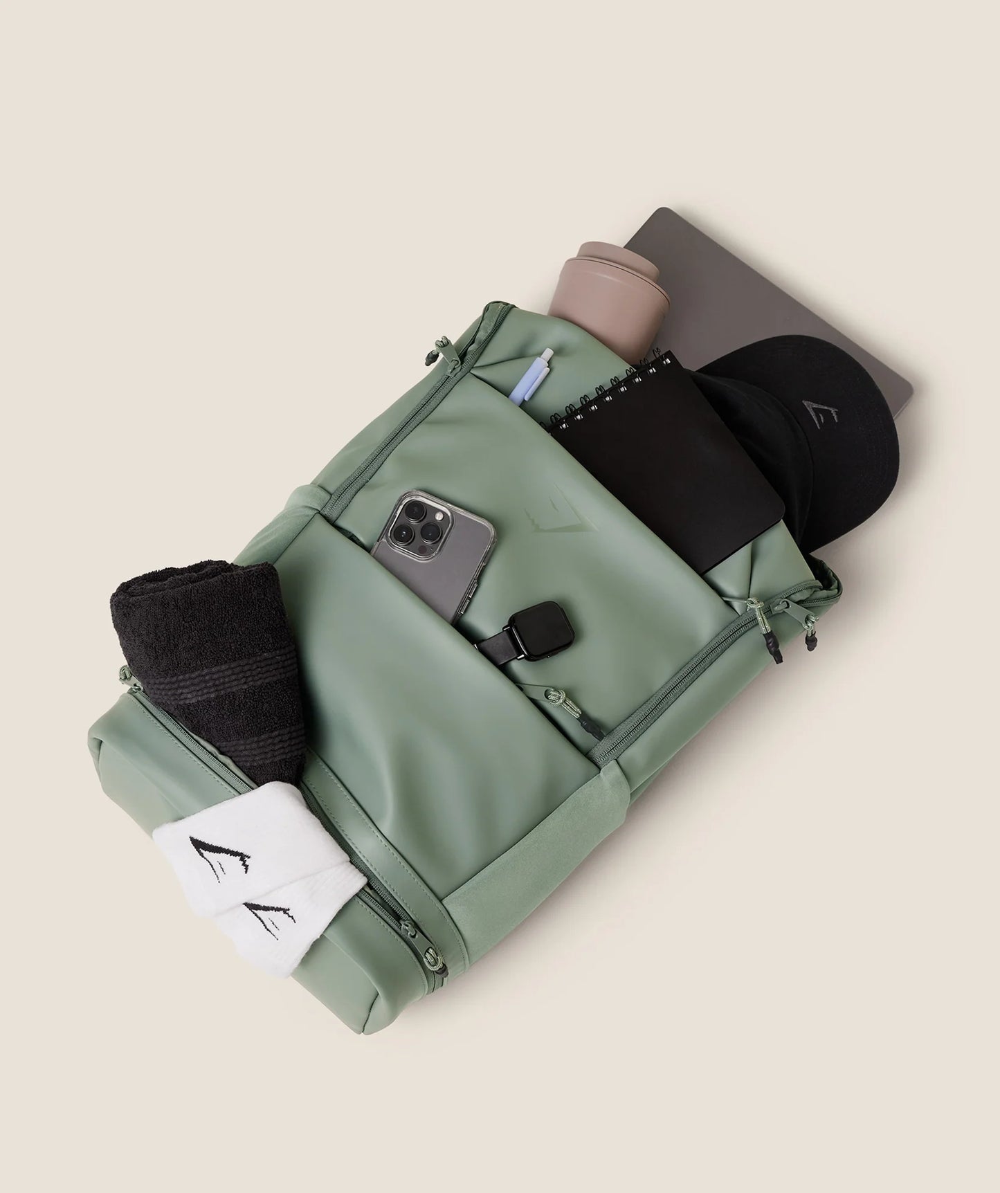 GYMSHARK Sleek Backpack Green — Gymshark | Authentic India