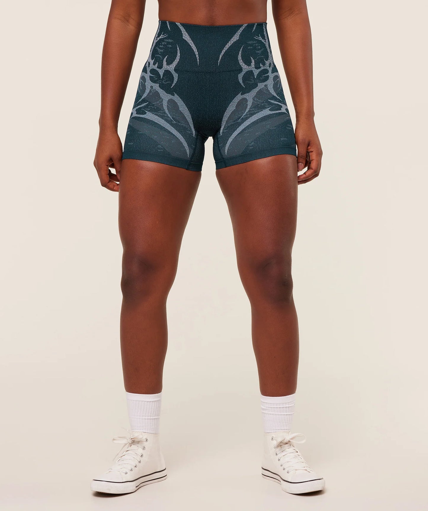 GYMSHARK Storm Seamless Shorts Deep Petrol Blue/Smoke Blue
