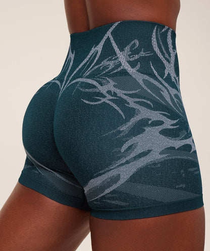 GYMSHARK Storm Seamless Shorts Deep Petrol Blue/Smoke Blue