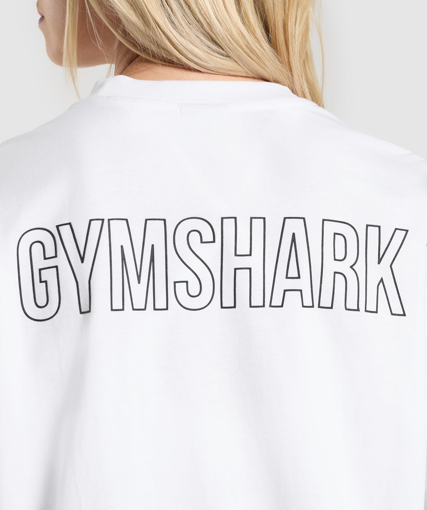 Women's Gymshark Trace Graphic Oversized T-Shirt White — Gymshark | Authentic India