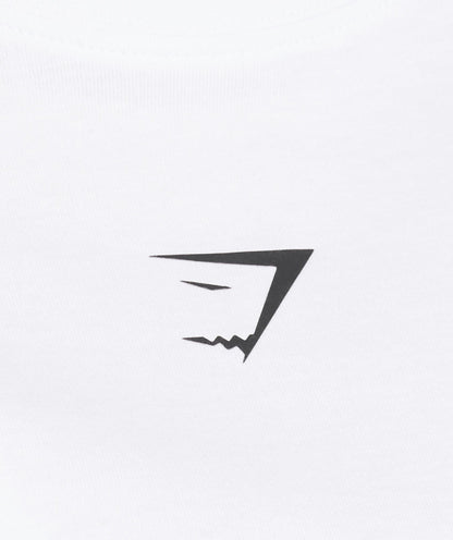 Women's Gymshark Trace Graphic Oversized T-Shirt White — Gymshark | Authentic India