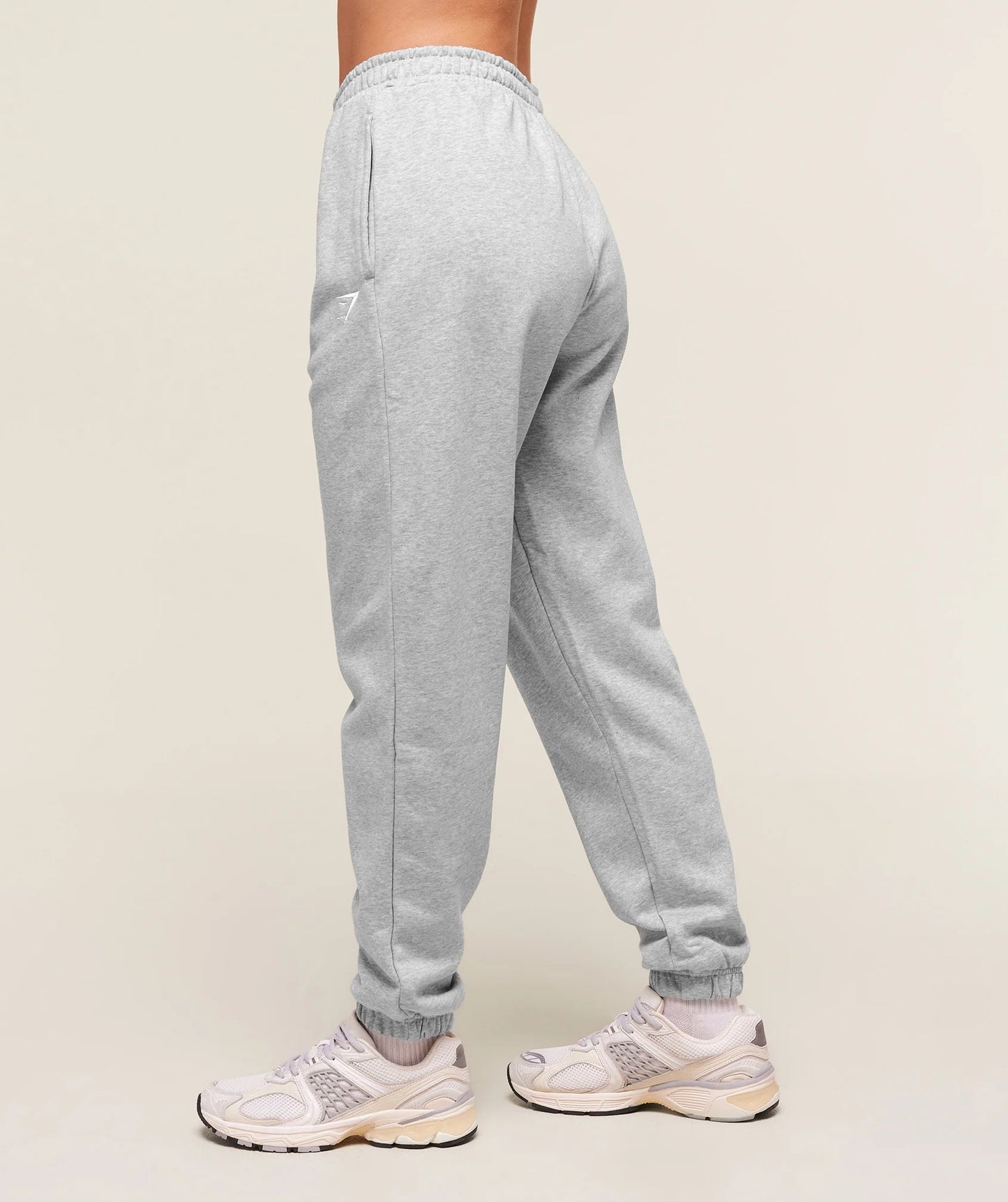 GYMSHARK Training Fleece Joggers Light Grey Core Marl — Gymshark | Authentic India