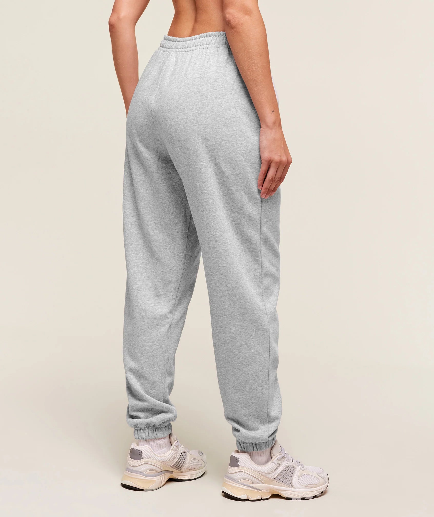 GYMSHARK Training Fleece Joggers Light Grey Core Marl — Gymshark | Authentic India