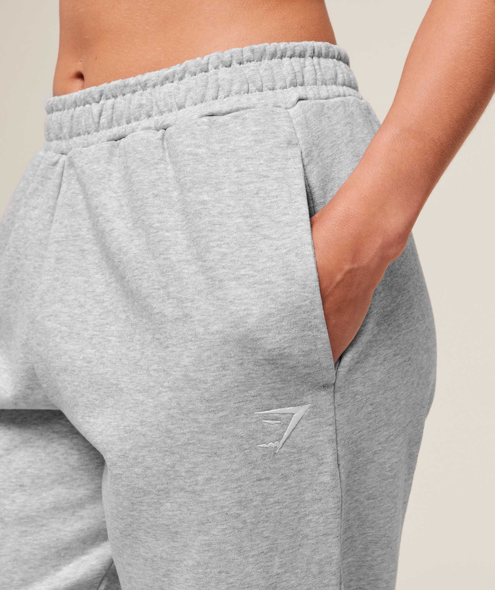 GYMSHARK Training Fleece Joggers Light Grey Core Marl — Gymshark | Authentic India