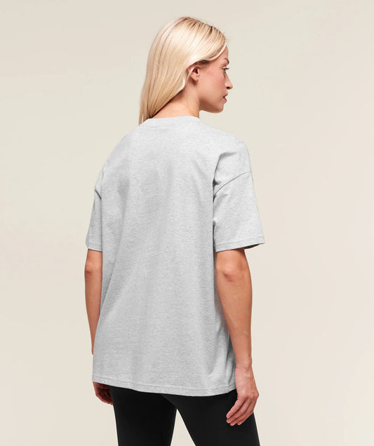 GYMSHARK Training Oversized T Shirt Light Grey Marl 1 — Gymshark | Authentic India
