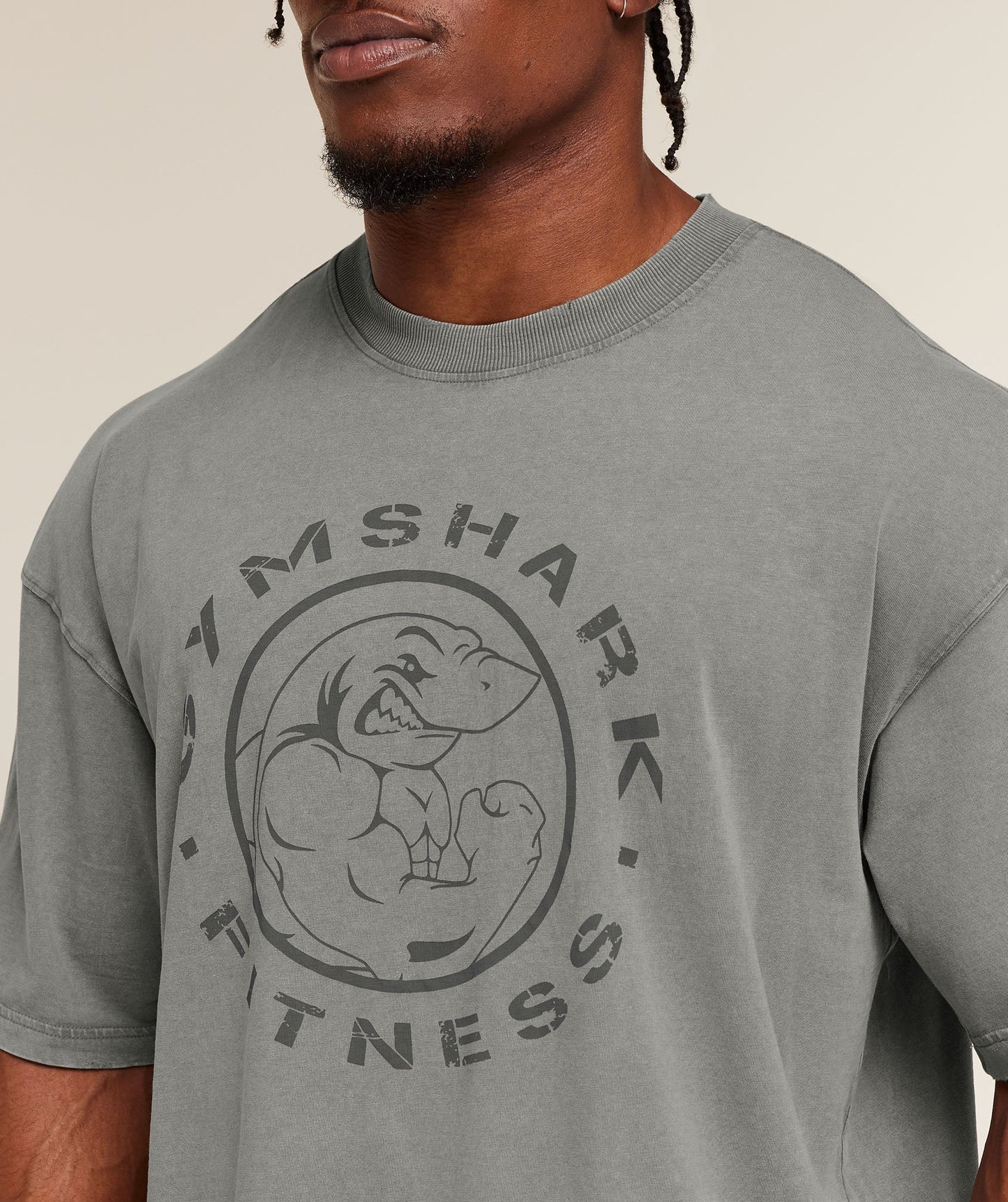 GYMSHARK Vintage Legacy T-Shirt Ash Grey