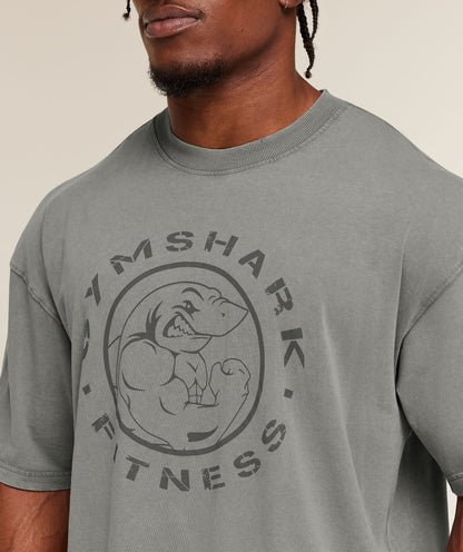 GYMSHARK Vintage Legacy T-Shirt Ash Grey