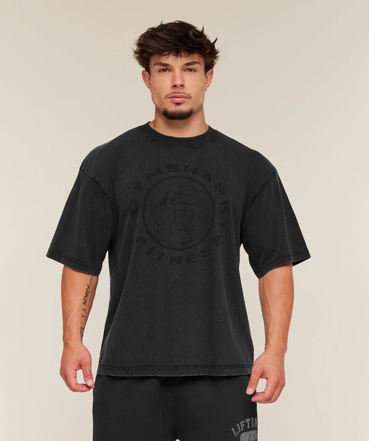 GYMSHARK Vintage Legacy T-Shirt Black