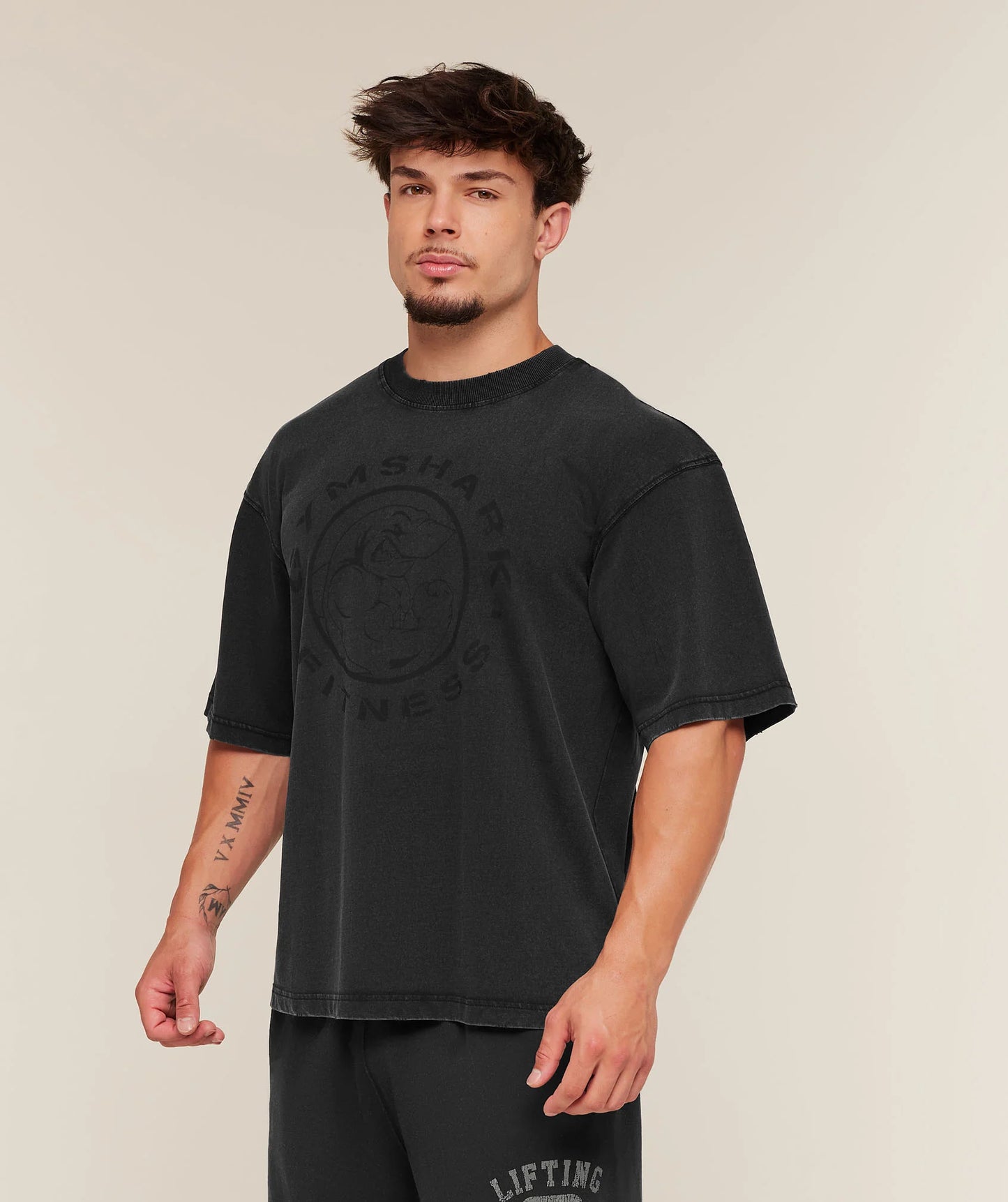GYMSHARK Vintage Legacy T-Shirt Black