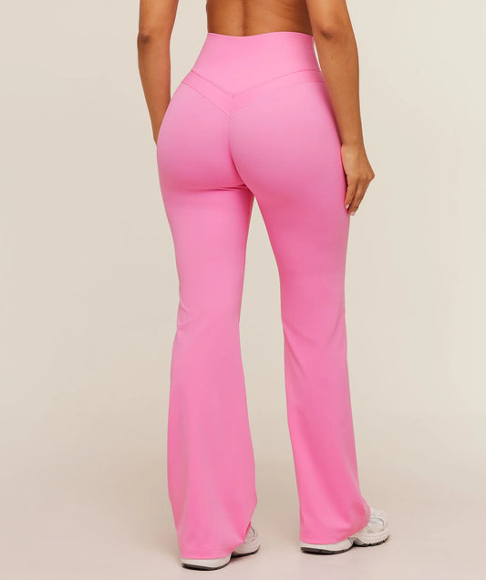 GYMSHARK Whitney Short Flared Leggings Pink — Gymshark | Authentic India
