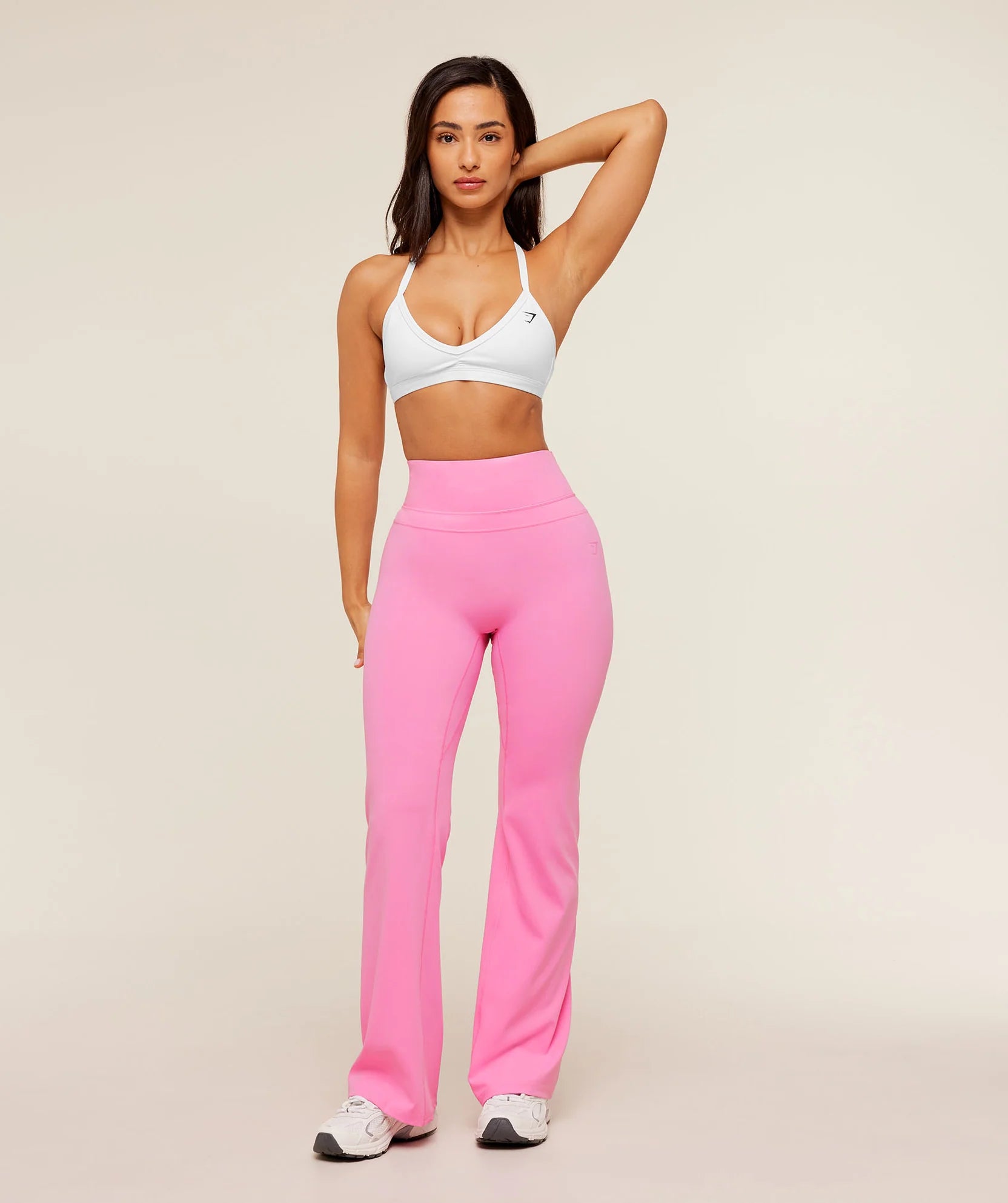GYMSHARK Whitney Short Flared Leggings Pink — Gymshark | Authentic India