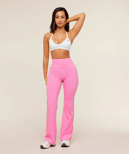GYMSHARK Whitney Short Flared Leggings Pink — Gymshark | Authentic India