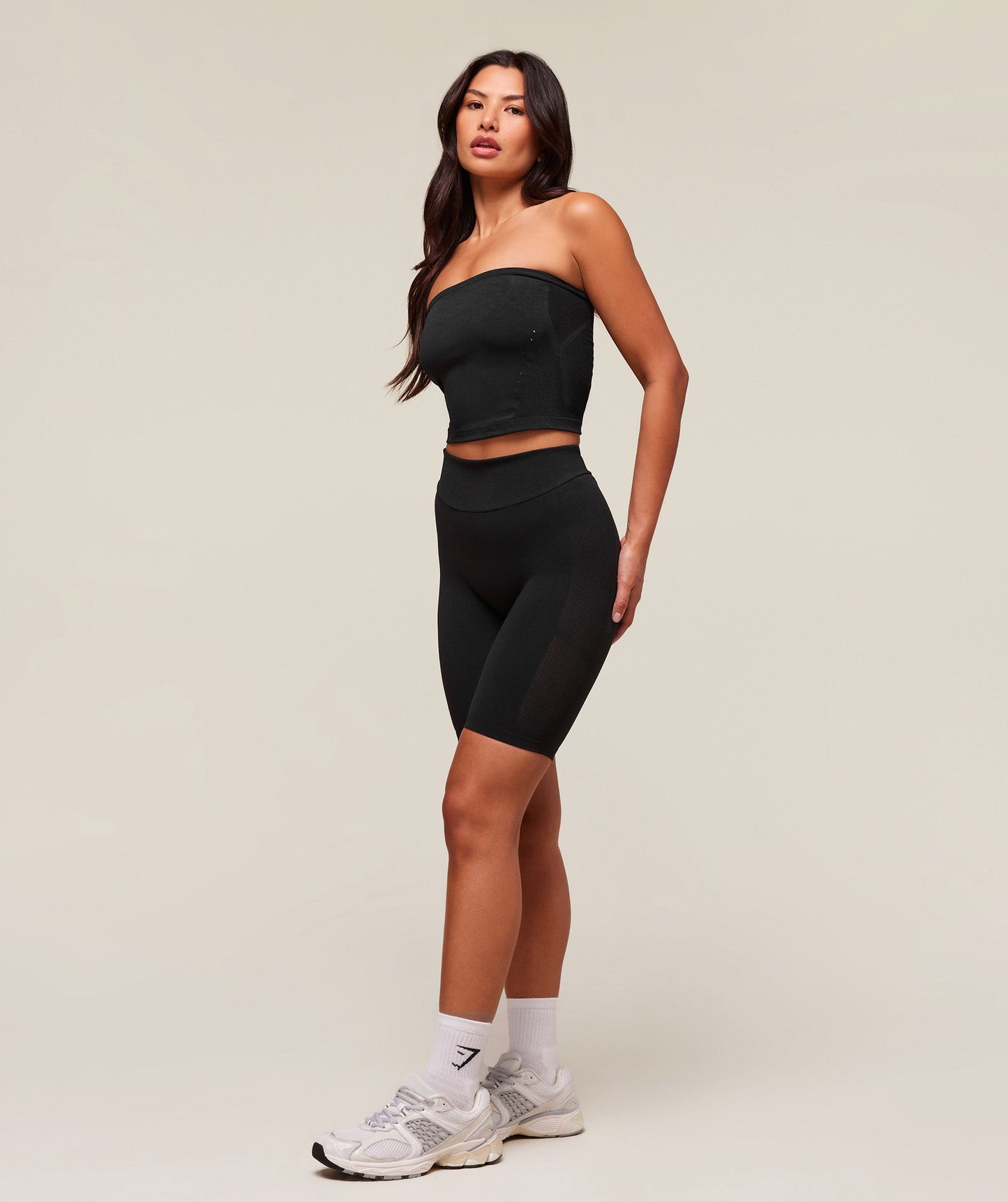Women's Gymshark Everywear Warp Knit Cycling Shorts Black — Gymshark | Authentic India