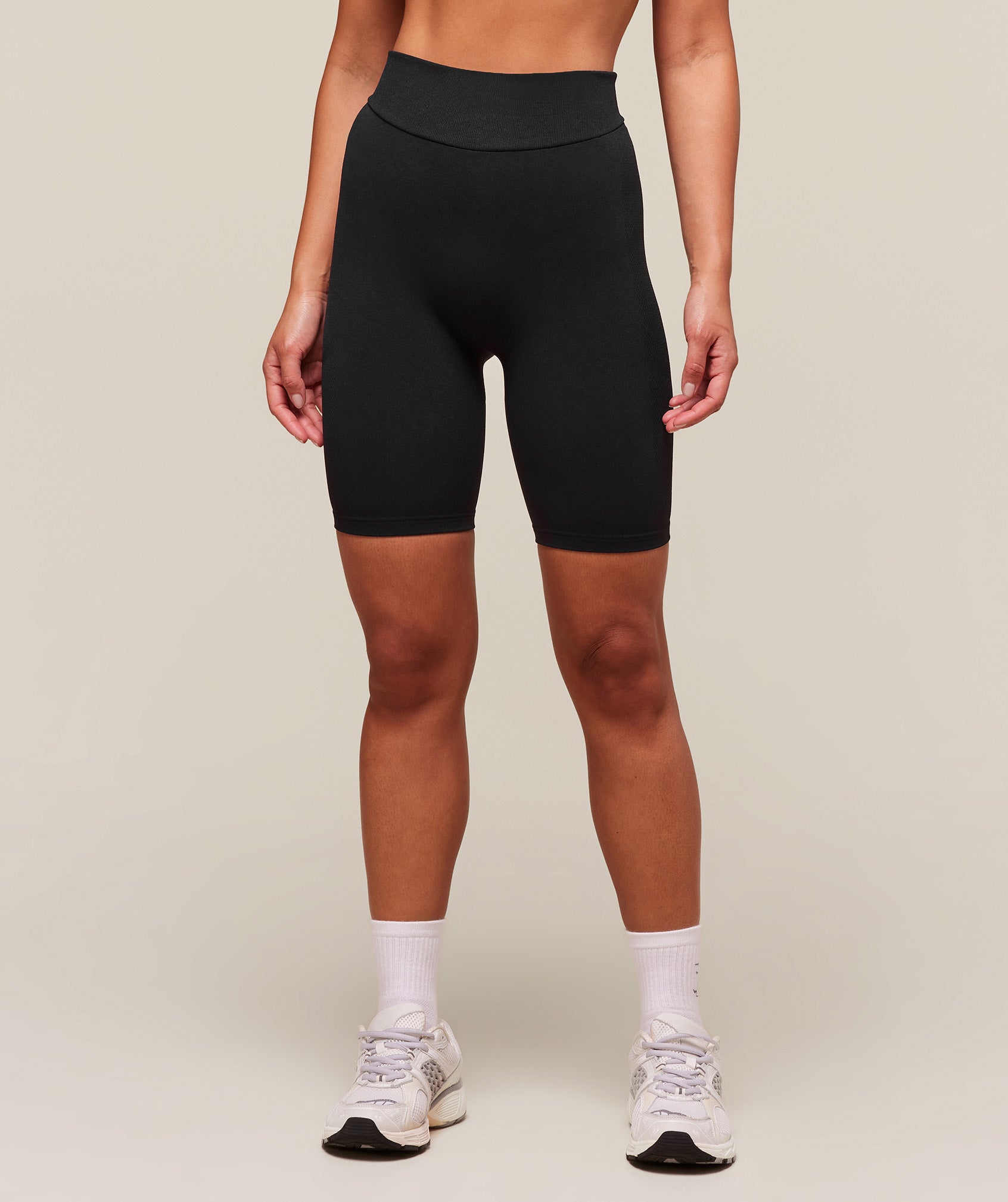 Women's Gymshark Everywear Warp Knit Cycling Shorts Black — Gymshark | Authentic India
