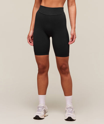 Women's Gymshark Everywear Warp Knit Cycling Shorts Black — Gymshark | Authentic India