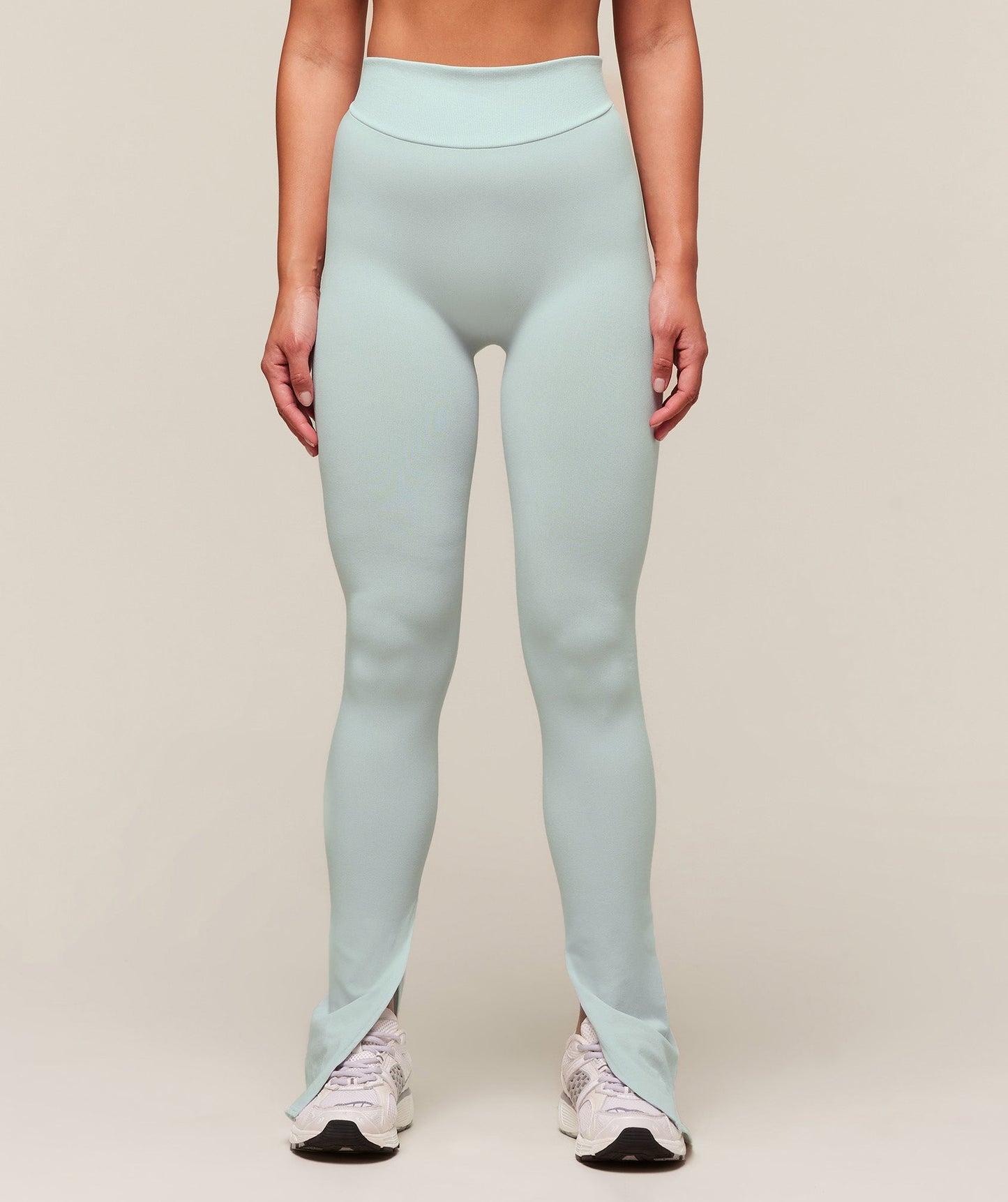 Women's Gymshark Everywear Warp Knit Flare Leggings Frost Blue — Gymshark | Authentic India