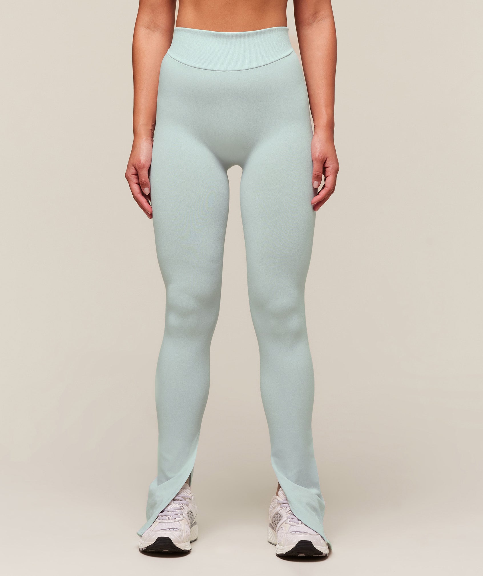 Women's Gymshark Everywear Warp Knit Flare Leggings Frost Blue — Gymshark | Authentic India