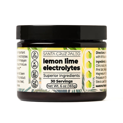 Santa Cruz Paleo Electrolyte Tub | All-Natural | Sodium Potassium Magnesium | Flavors | Hydration