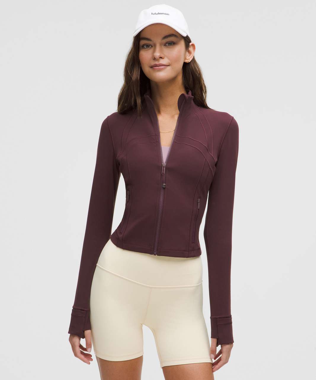 LULULEMON Define Cropped Jacket Nulu Goodnight Plum — LULULEMON | Authentic India
