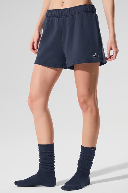 ALO Accolade Shorts Navy — ALO S | Authentic India