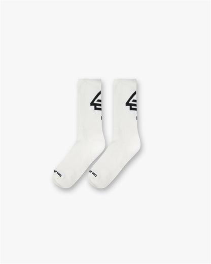 247 Race Sock 2 Pack - White