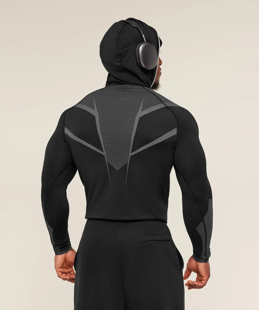 GYMSHARK Onyx V5 Hoodie Onyx black — GYMSHARK S | Authentic India